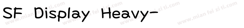 SF Display Heavy字体转换